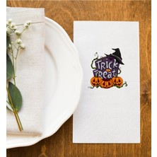Hediyenza Trick Or Treat Cadılar Bayramı Halloween Baskılı Sunum Peçetesi Napkins 0013 20 Adet