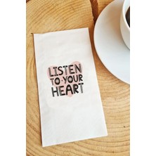 Hediyenza Listen To Your Heart Peçete Sunum Peçetesi 015 20 Adet
