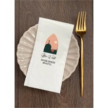 Hediyenza Iftar Vakti Yazılı Ramazan Sofralarına Özel Iftar Vakti Baskı Peçete Sunum Peçetesi 20 Adet