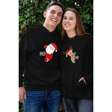 Hediyenza Yılbaşı Özel Sevgili Kombini Kapüşonlu Sweatshirt