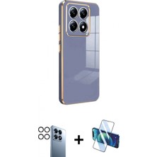 İlk El Grup Ieg™ Mi 14T Pro Yankı Serisi - Siyah 3D Antistatik Cam Ekran Koruyucu + Siyah Pvd Metal Kamera Lens