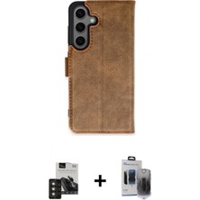 İlk El Grup Ieg™ Galaxy S24 Siluet Işık Serisi - Siyah Vanessa Magic Hayalet Cam + Titan Gri Pvd Metal Kamera Lens