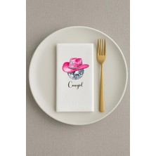 Hediyenza Cowgirl Disco Topu Baskılı Peçete Sunum Peçetesi 20 Adet