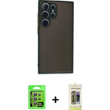 İlk El Grup Ieg™ Galaxy S24 Ultra Ahenk Çizgi Serisi - Siyah Joko Magic 5d Hayalet Cam + Gri Raze Metal Kamera Lens