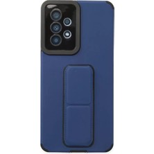 Senka Newface Samsung Galaxy A53 5g Kılıf Mega Standlı Silikon - Mavi