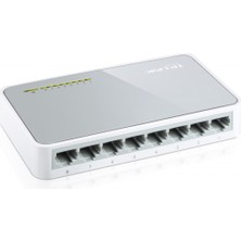Senka Tp-Link TL-SF1008D, 8 Port, Megabit, Yönetilemez, Masaüstü Switch