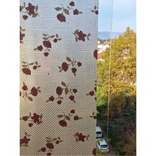 Başak Ev Tekstili Cam Filmi Kaplama Statik Folyo Buzlu Desenli Duşa Kabin Pencere Ofis Dekorasyon