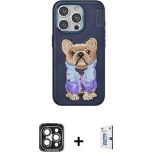 İlk El Grup Ieg™ iPhone 15 Pro Max Iz Minimal Koleksiyonu - Siyah Bilvis 0.18MM Plus Cam Ekran Koruyucu + Gri Pvd Metal Kamera Lens