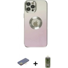 İlk El Grup Ieg™ iPhone 12 Pro Max Kutup Yansıma Özel Seri - Siyah Joko Magic 5d Hayalet Cam + Sarı Renkli Kamera Lens Koruma Cam