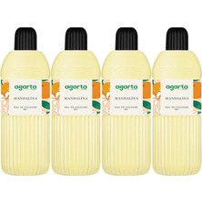 Agarta Kolonya 400 ml Mandalina 80 Derece Pet Şişe (4 Lü Set)