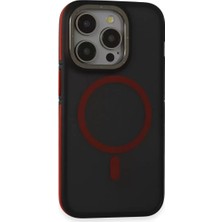 Senka Joko Iphone 15 Pro Max Rocky Magsafe Kapak - Siyah-Kırmızı
