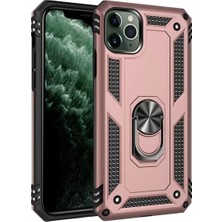 Senka Newface Iphone 11 Pro Max Kılıf Sofya Yüzüklü Silikon Kapak - Rose