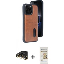 İlk El Grup Ieg™ iPhone 14 Pro Max Yörünge Işık Serisi - Siyah Mat Seramik Nano Ekran Koruyucu + Gold Raze Metal Kamera Lens