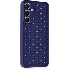 Colezium Galaxy A15 4g Kılıf Petek  Kapak - Lacivert