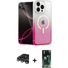 İlk El Grup Ieg™ iPhone 15 Pro Max Eksen Minimal Özel Seri - Siyah 360 Mat Full Body Arka Koruyucu + Gümüş Raze Metal Kamera Lens
