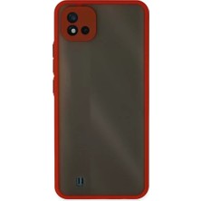 Senka Newface Realme C11 2021 Kılıf Montreal Silikon Kapak - Kırmızı