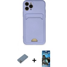 İlk El Grup Ieg™ iPhone 11 Pro Vadi Çizgi Prime - Siyah 34D Izgaralı Cam + Gümüş Shine Kamera Lens Koruma Cam