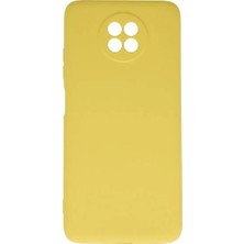 Senka Newface Redmi Note 9 5g Kılıf Nano Içi Kadife Silikon - Sarı