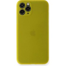 Senka Newface Iphone 11 Pro Max Kılıf Pp Ultra Ince Kapak - Sarı