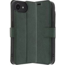 Senka Newface Iphone 16E Kılıf Trend S Plus Kapaklı Kılıf - Yeşil