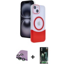 İlk El Grup Ieg™ iPhone 15 Kozmos Form Özel Seri - Siyah 360 Mat Full Body Arka Koruyucu + Yeşil Raze Metal Kamera Lens
