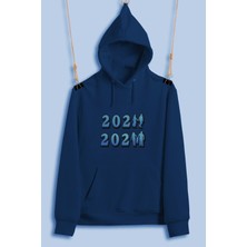 Hediyenza 2022 - 2023 Unisex Kapüşonlu Şardonlu Kalın Sweatshirt