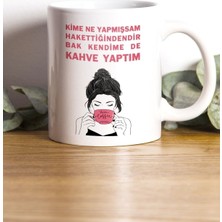 Hediyenza Kendime Kahve Tasarımlı Kupa Bardak