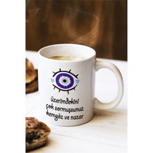 Hediyenza Nazar Boncuğu Baskılı Kupa Bardak / Mug