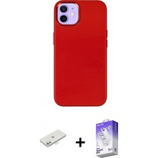 İlk El Grup Ieg™ iPhone 12 Çekirdek Çizgi - Siyah Bilvis 5in1 3D Magic Cam Ekran Koruyucu + Sarı Renkli Kamera Lens Koruma Cam