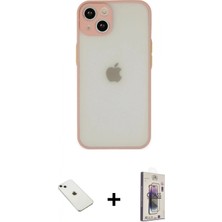 İlk El Grup Ieg™ iPhone 14 Ahenk Çizgi Serisi - Siyah Bilvis 3D Cam Ekran Koruyucu + Sierra Blue Diamond Kamera Lens