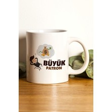 Hediyenza Büyük Patron Baskılı Mug / Kupa Bardak