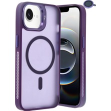 Senka Joko Iphone 16E Flet Lens Magsafe Kapak - Derin Mor