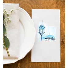 Hediyenza Ramadan Kareem Ramazan Sofralarına Özel Iftar Vakti Baskı Peçete Sunum Peçetesi 20 Adet