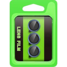 Senka Newface Samsung Galaxy S25 Fe Raze Metal Kamera Lens - Lacivert