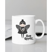 Hediyenza Bon Appetit Baskılı Kupa Bardak / Mug