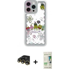 İlk El Grup Ieg™ iPhone 14 Pro Çekirdek Asil - Siyah 20D Premium Cam Ekran Koruyucu + Gold Raze Metal Kamera Lens