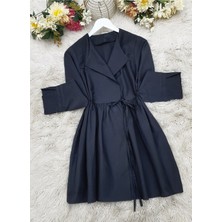 Modamorfo Yan Bağcıklı Kol Manşeti Yırtmaçlı Kimono -Laci