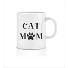 Hediyenza Cat Mom Tasarım Kupa Bardak