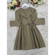 Modamorfo Yan Bağcıklı Kol Manşeti Yırtmaçlı Kimono -Kamuflaj