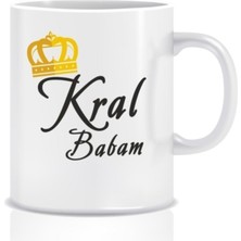 Hediyenza Kral Babam Tasarım Kupa Bardak