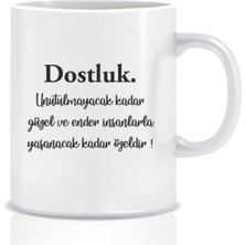 Hediyenza Dostluk Tasarım Kupa Bardak
