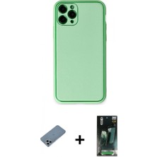 İlk El Grup Ieg™ iPhone 11 Pro Yadigar Klasik - Şeffaf 360 Full Body Arka Koruyucu + Sierra Blue Shine Kamera Lens Koruma Cam