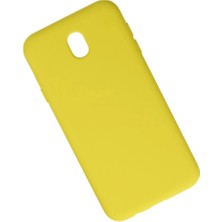 Colezium Galaxy J7 Pro / J730 Kılıf Nano Içi Kadife  - Sarı