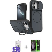 İlk El Grup Ieg™ iPhone 17 Iz Modern Prime - Şeffaf 360 Full Body Arka Koruyucu + Gümüş Bilvis Titan Kamera Lens