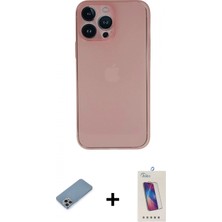 İlk El Grup Ieg™ iPhone 13 Pro Max Yadigar Yansıma Serisi - Siyah Joko 5d Cam + Gökkuşağı Shine Kamera Lens Koruma Cam