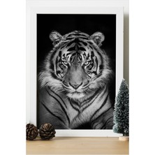 Hediyenza Kaplan Tiger Ahşap 24X33 cm Tasarım Çerçeve