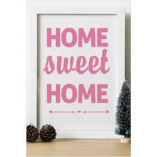 Hediyenza Home Sweet Home Ahşap 24X33 cm Tasarım Tablo Çerçeve