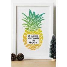 Hediyenza Do More Of What Makes You Happy Ahşap 24X33 cm Tasarım Tablo Çerçeve