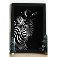 Hediyenza Zebra Ahşap 24X33 cm Çerçeve Tasarım Ahşap Tablo