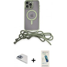 İlk El Grup Ieg™ iPhone 13 Pro Max Eksen Özel Seri - Şeffaf Pasifik Cam Ekran Koruyucu + Sierra Blue Pers Alüminyum Kamera Lens